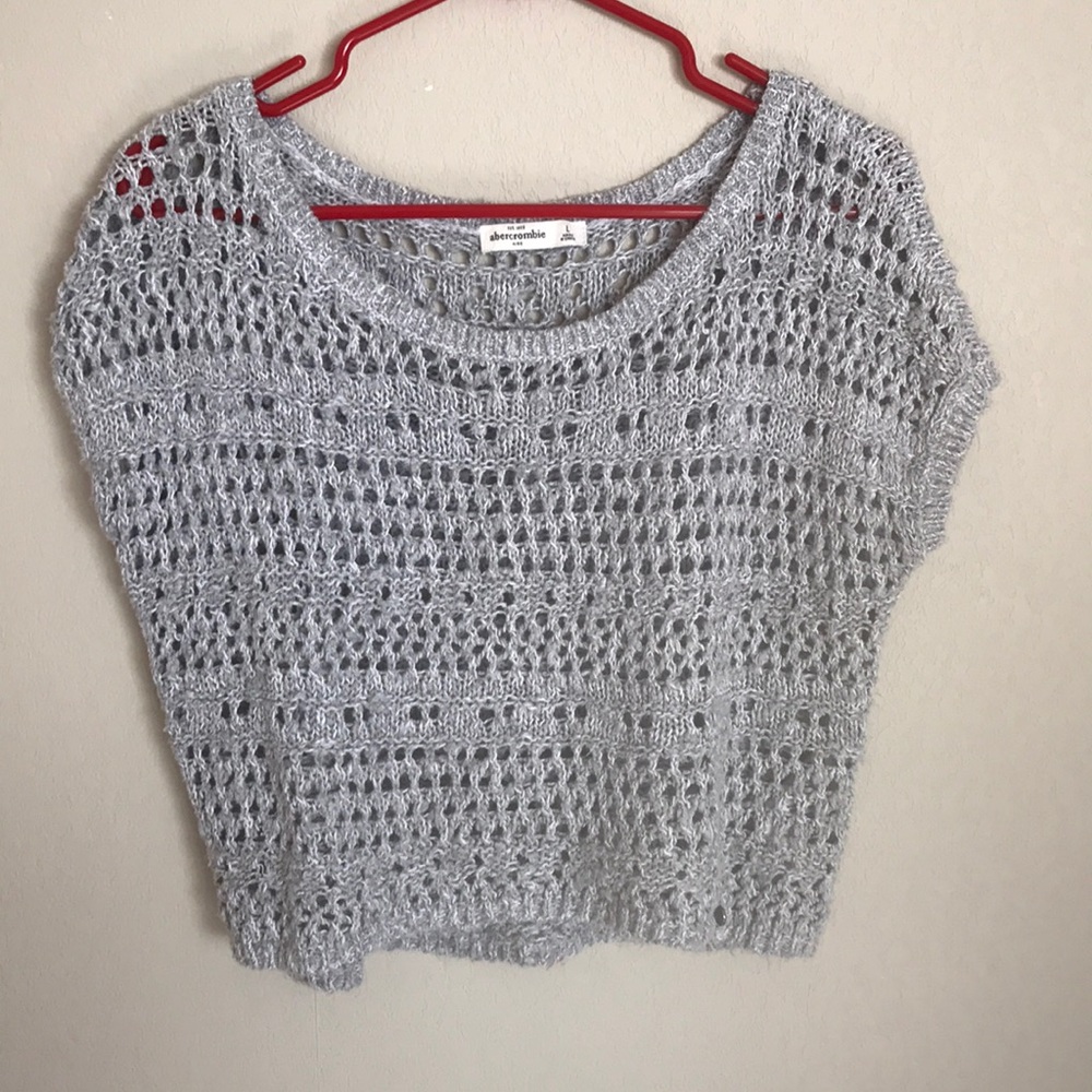 Grey, See Through, Soft Sweater